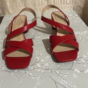 Life stride red strappy sandals (11M)